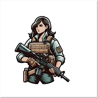 Tactical Girl Posters and Art